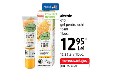 Gel pentru ochi alverde Q10