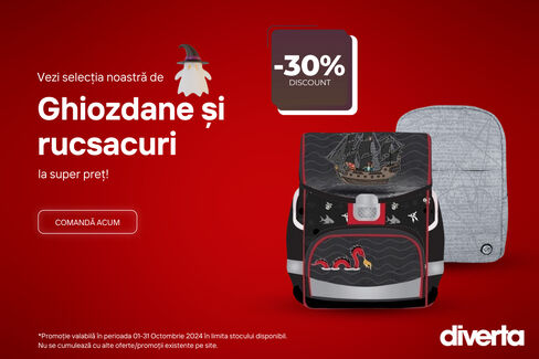 Ghiozdane & rucsacuri până la 30% reducere