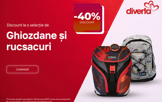 Ghiozdane & rucsacuri până la 40% reducere