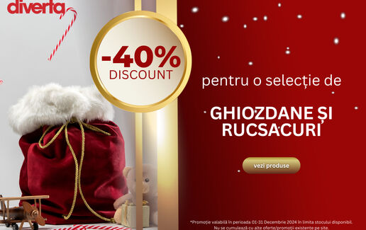 Ghiozdane & rucsacuri până la 40% reducere