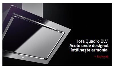 Hotă şemineu, design vertical