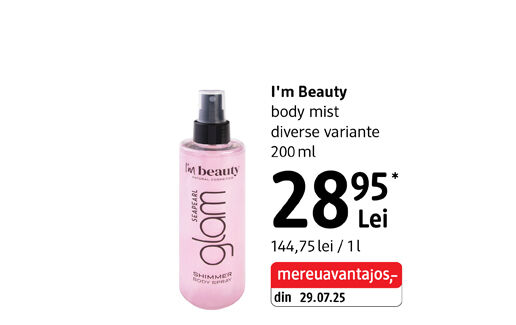 I'm Beauty body mist