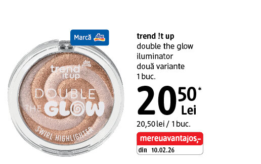 Ofertă Iluminator trend !t up Double The Glow - dm
