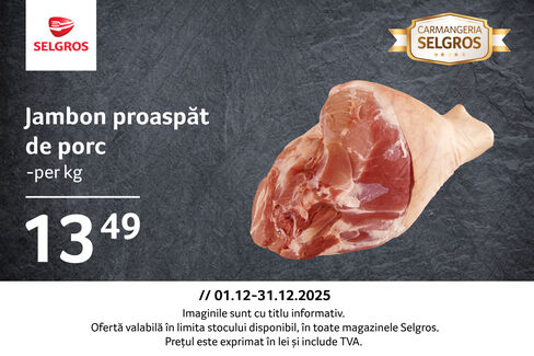 Jambon proaspăt de porc