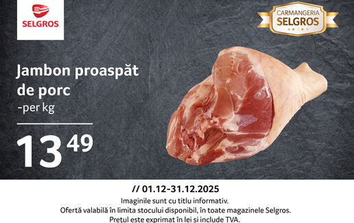 Jambon proaspăt de porc