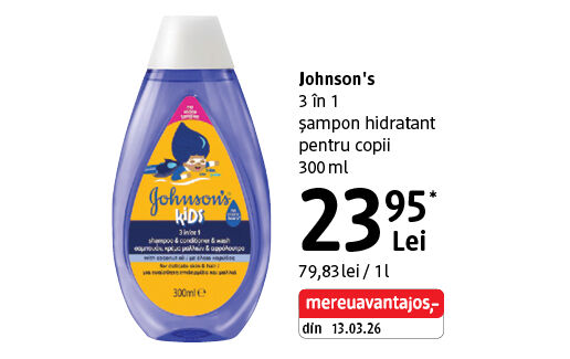 Johnson's șampon hidratant pentru copii