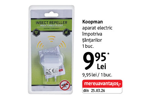 Koopman aparat electric împotriva țânțarilor