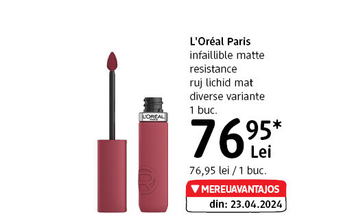 L'Oréal Paris infaillible matte ruj