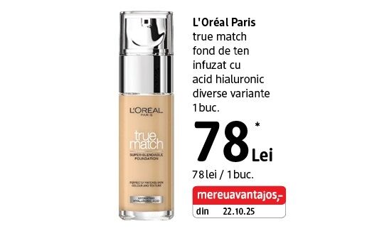 L'Oréal Paris true match fond de ten