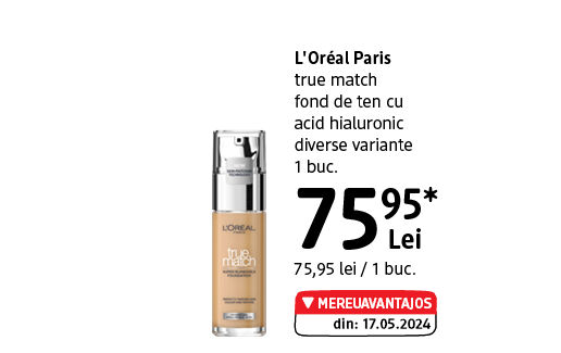 L'Oréal Paris true match fond ten