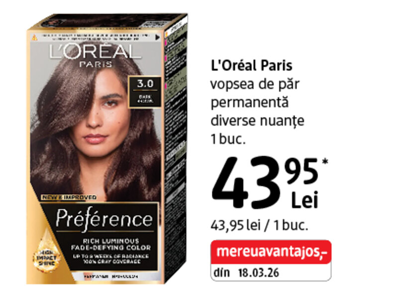 Ofertă L'Oréal Paris vopsea de păr - dm