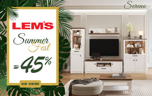 LEMS Summer Fest cu reduceri de până la -45%