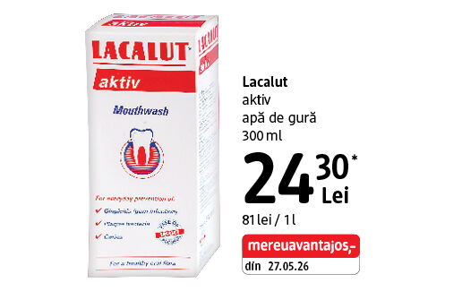 Lacalut Aktiv apă de gură