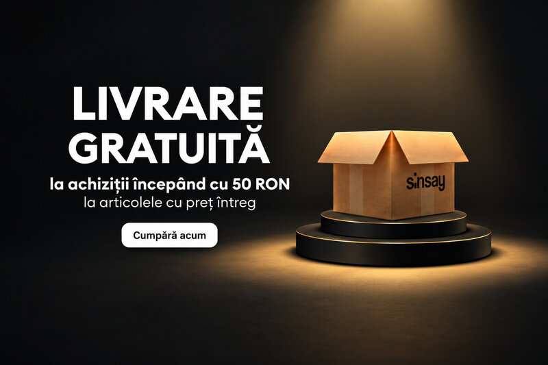 Ofertă Livrare gratuită la achiziții de minimum 50 lei - Sinsay