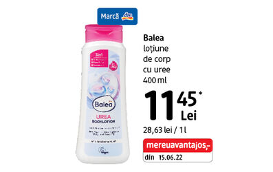 Loțiune de corp Balea cu uree