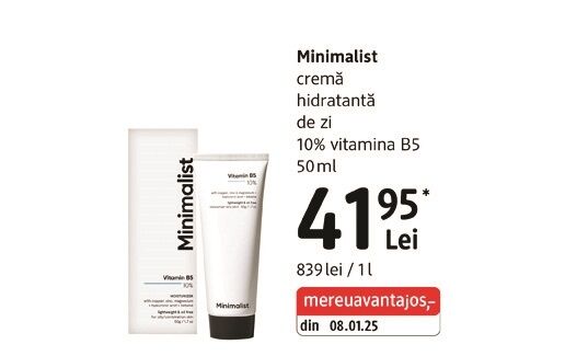 Minimalist cremă hidratantă