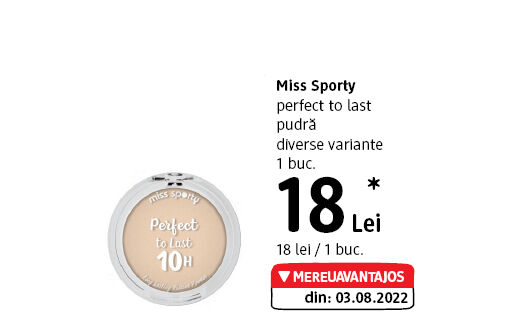 Miss Sporty perfect to last