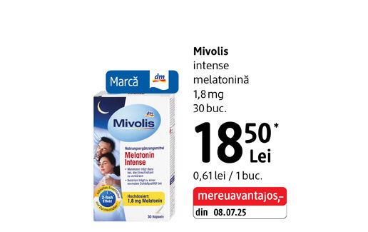 Mivolis intense melatonină