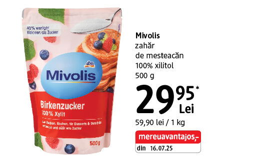 Mivolis zahăr de mesteacăn