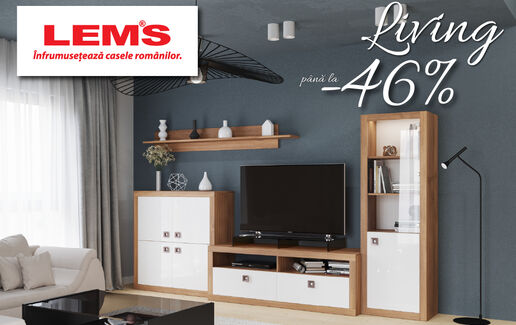 Mobilier pentru living - reduceri de până la -46%