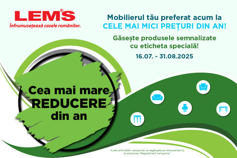 Mobilierul tău preferat acum la cele mai mici prețuri din an!