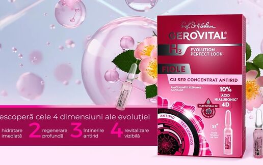 NOU! FIOLE GEROVITAL CU 10% ACID HIALURONIC