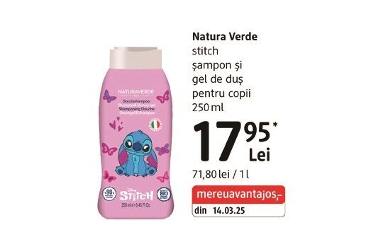 Natura Verde stitch șampon