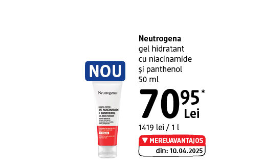 Neutrogena gel hidratant