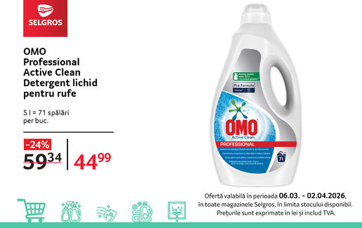 OMO Detergent Lichid Active Clean