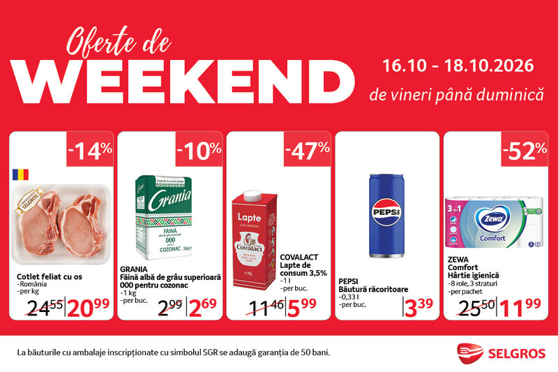 Ofertă Oferta de weekend - Selgros