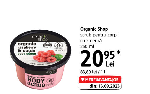 Organic Shop scrub