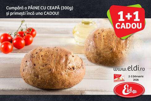 PÂINE CU CEAPĂ 1+1 Cadou!
