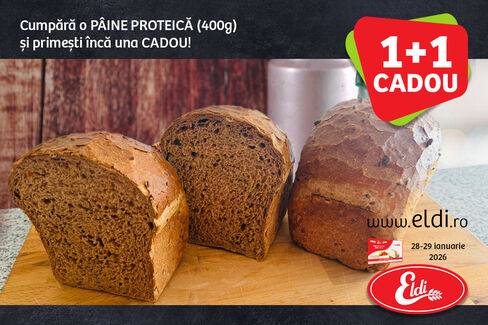 PÂINE PROTEICĂ 1+1 CADOU