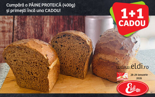 PÂINE PROTEICĂ 1+1 CADOU