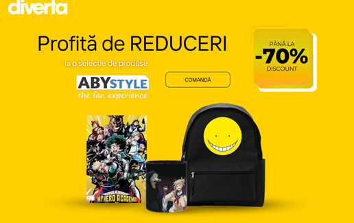 Până la -70% la o selecție de produse Abystyle