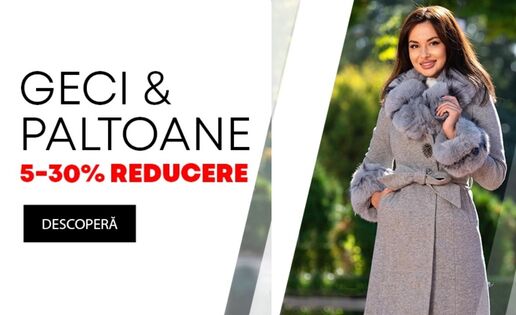 Până la 30% reducere la 30% la geci și paltoane InPuff