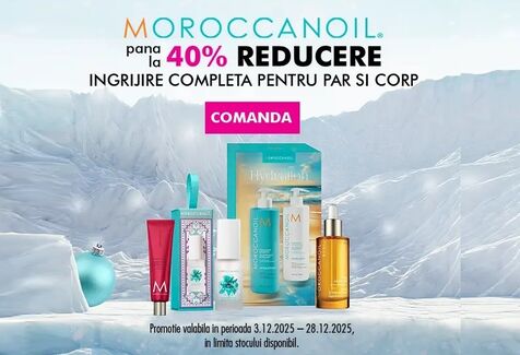 Până la 40% reducere la Moroccanoil