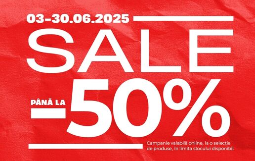 Până la 50% reducere