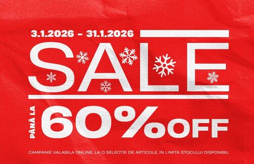 Până la 60% reducere