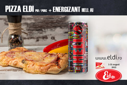 PIZZA ELDI + ENERGIZANT HELL AI - preț special!