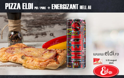 PIZZA ELDI + ENERGIZANT HELL AI - preț special!