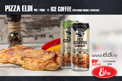 PIZZA ELDI + ICE COFFE