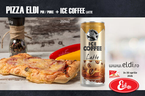 PIZZA ELDI + ICE COFFE
