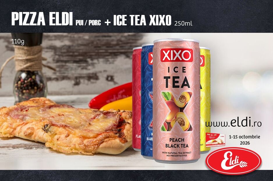 PIZZA ELDI + XIXO ICE TEA