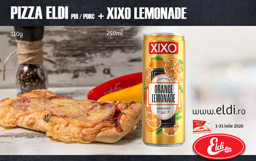 PIZZA ELDI + XIXO ORANGE LEMONADE - preț special