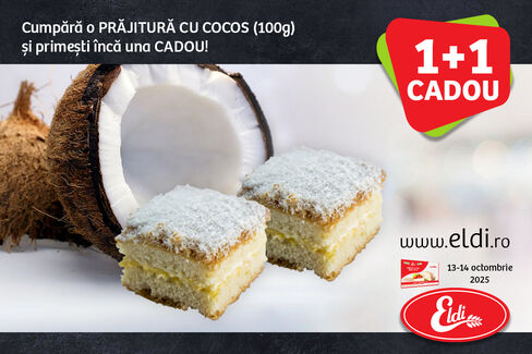 PRĂJITURĂ CU COCOS 1+1 Cadou