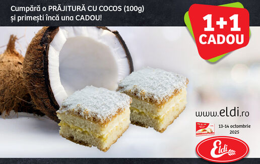 PRĂJITURĂ CU COCOS 1+1 Cadou