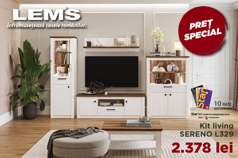 PREȚ SPECIAL la noul KIT LIVING SERENO L329