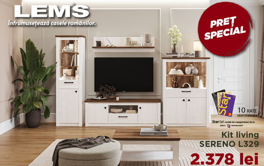 PREȚ SPECIAL la noul KIT LIVING SERENO L329