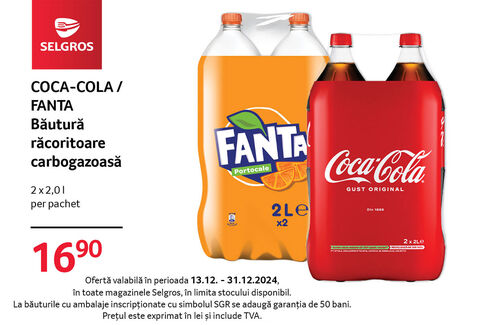 Pachet  Coca-Cola & Fanta la ofertă